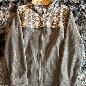 Gray Patterned Women's Jacket